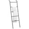 Blanket Ladder Towel Ladder for Bathroom Blanket Rack for Living Room Bathroom Laundry Room Black
